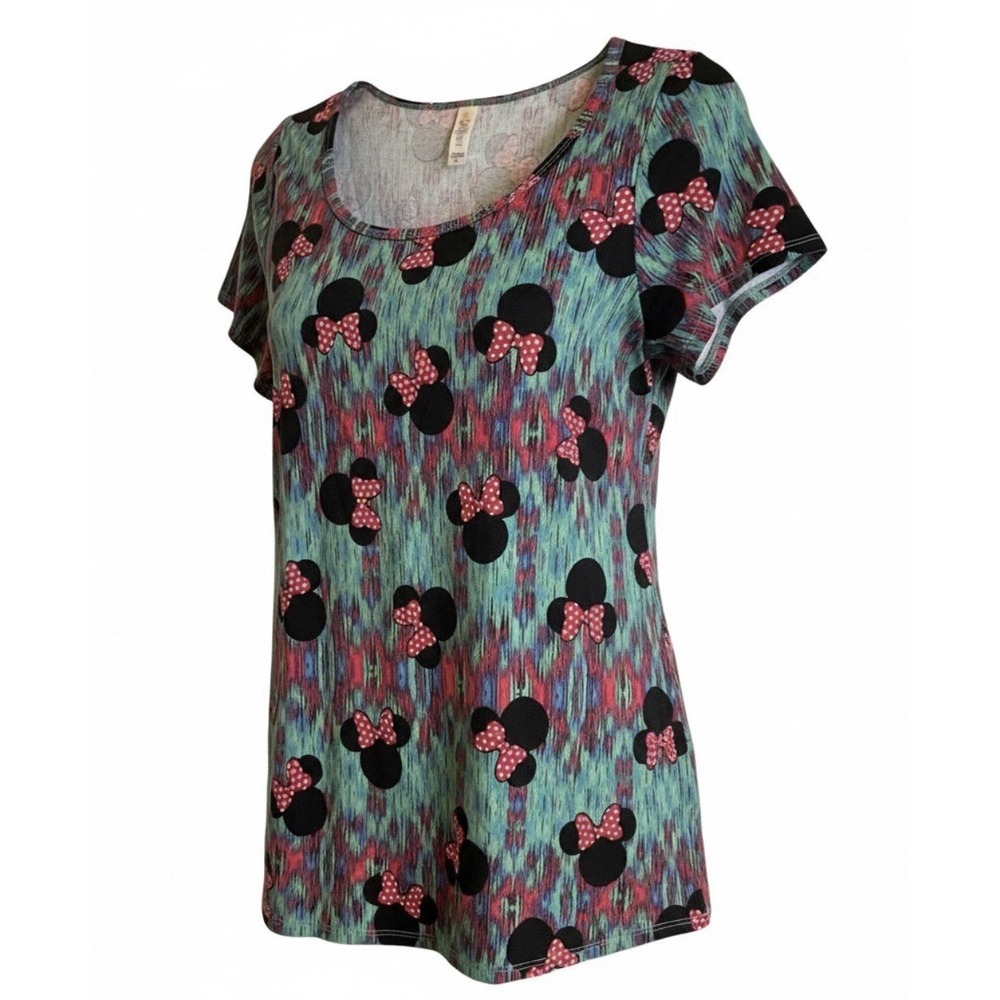 LuLaRoe Disney Irma Women's Mini Mouse Short Sleeve Shirt Size Medium